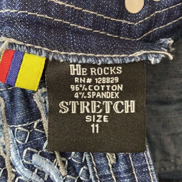 He Rock’s Jeans Size 11 - Picture 4 of 8